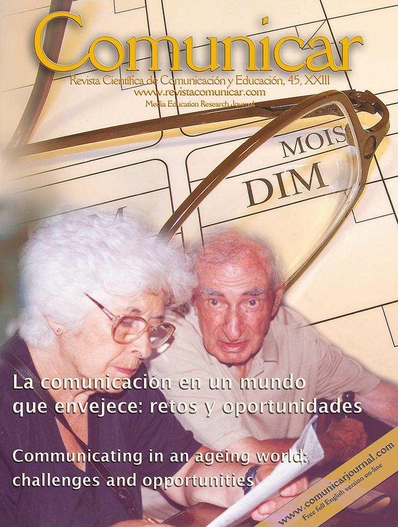 Portada del nº 45 de la Revista Comunicar: La comunicación en un mundo que  envejece – Blog de la Revista Comunicar